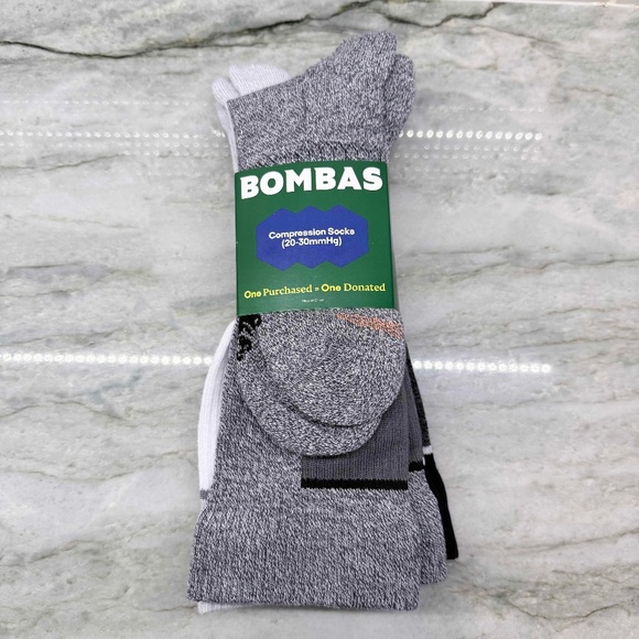 BombasBombas Women’s Compression Socks 20-30 mmHg Knee High Medium 3-Pack NWT - Picture 1 of 7